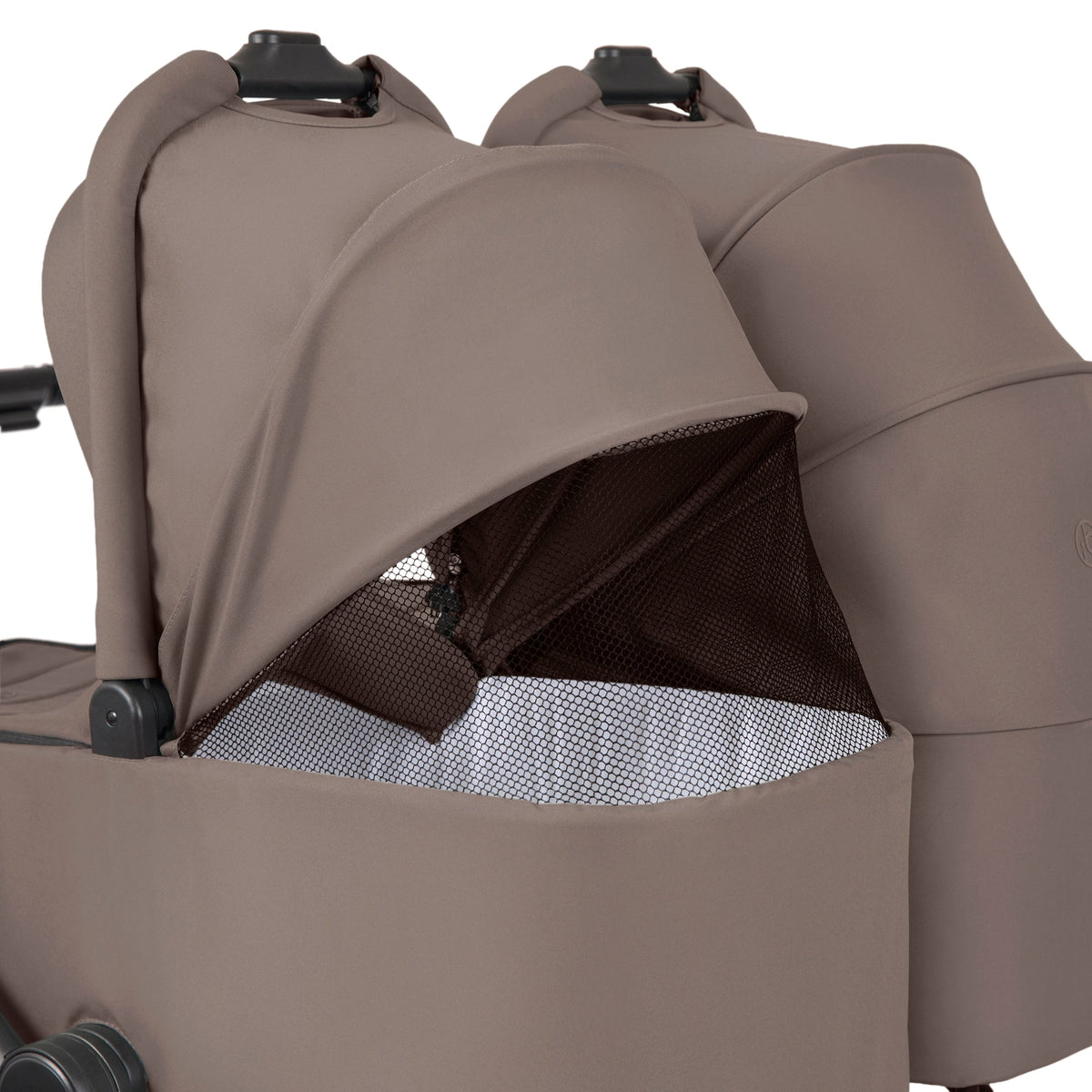 Ickle Bubba Altair Twin 17 Piece Travel System with i-Size Nimbus 180° Spin Car Seats & ISOFIX Bases - Mink