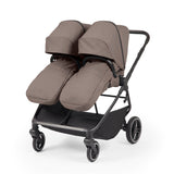 Ickle Bubba Altair Twin 17 Piece Travel System with i-Size Nimbus 180° Spin Car Seats & ISOFIX Bases - Mink