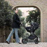 Babymore Kai Travel System + Pecan Car Seat & Base - Forest Grey