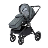 Babymore Kai Travel System + Pecan Car Seat & Base - Forest Grey