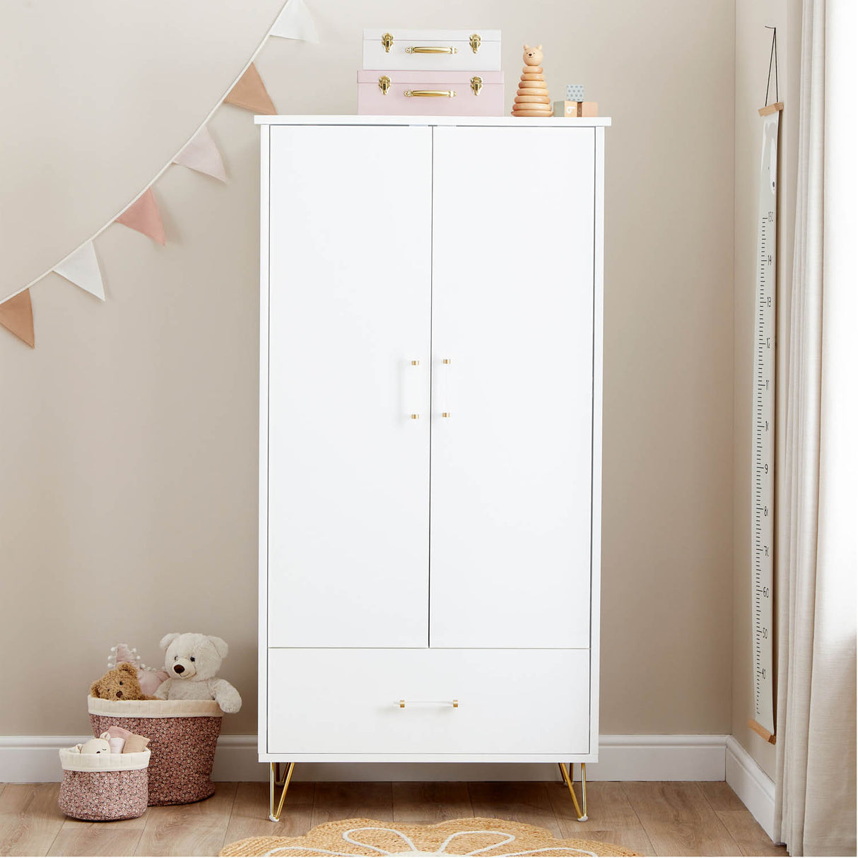 Babymore Kimi Nursery Wardrobe - Acrylic