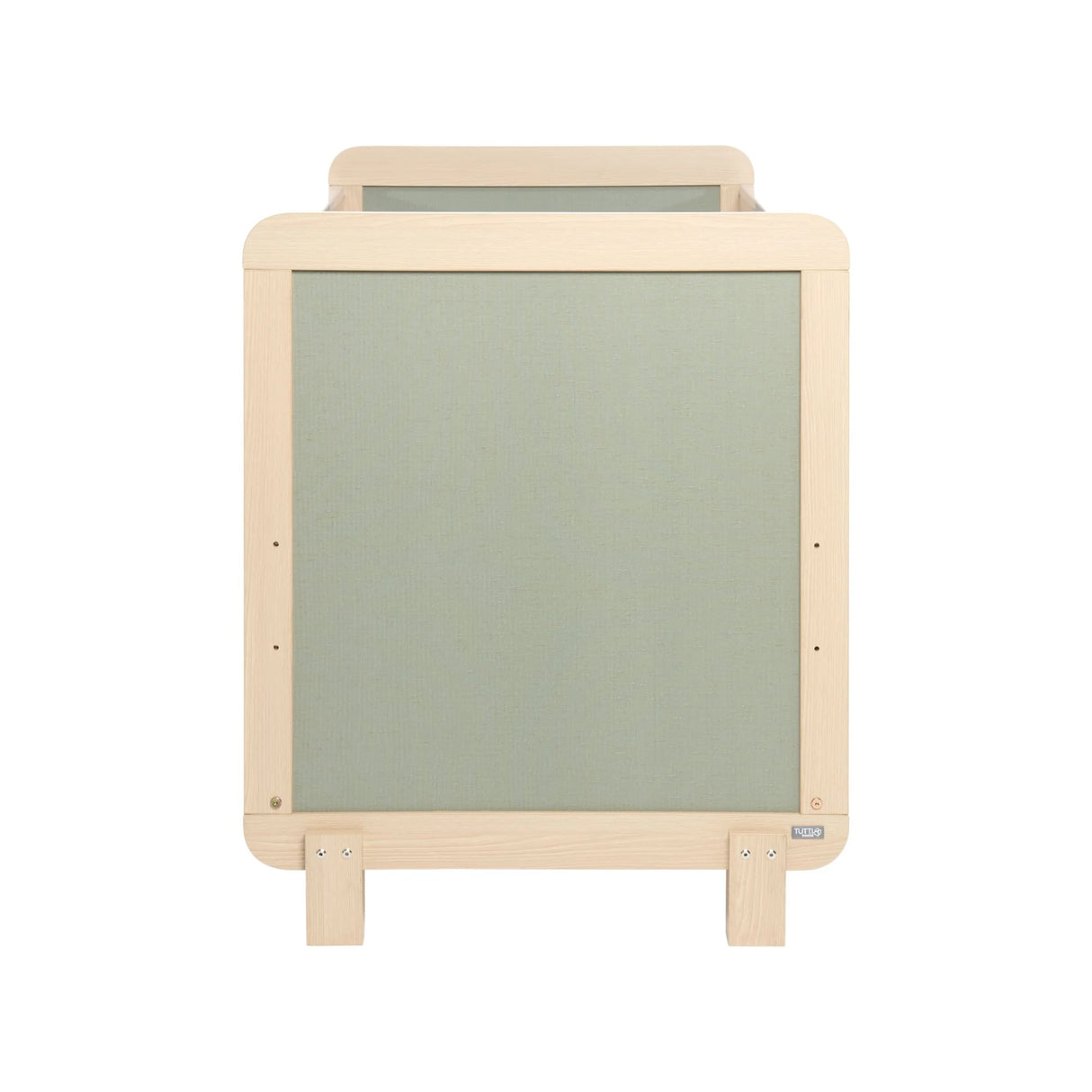 Tutti Bambini Kuba Cot Bed - Golden Oak/Sage Weave