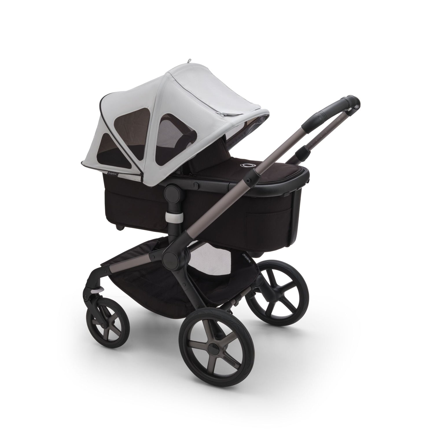 bugaboo extended canopy Bugaboo Fox 5 Breezy Sun Canopy - Misty Grey