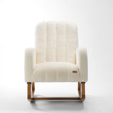 Tutti Bambini Luca Rocking Chair & Storage Footstool - Fresh Cream
