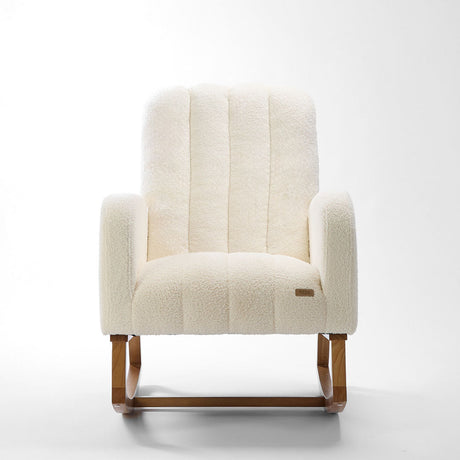 Tutti Bambini Luca Rocking Chair & Storage Footstool - Fresh Cream