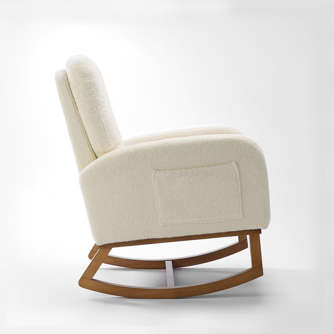 Tutti Bambini Luca Rocking Chair & Storage Footstool - Fresh Cream