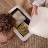 Tutti Bambini Luca Rocking Chair & Storage Footstool - Fresh Cream