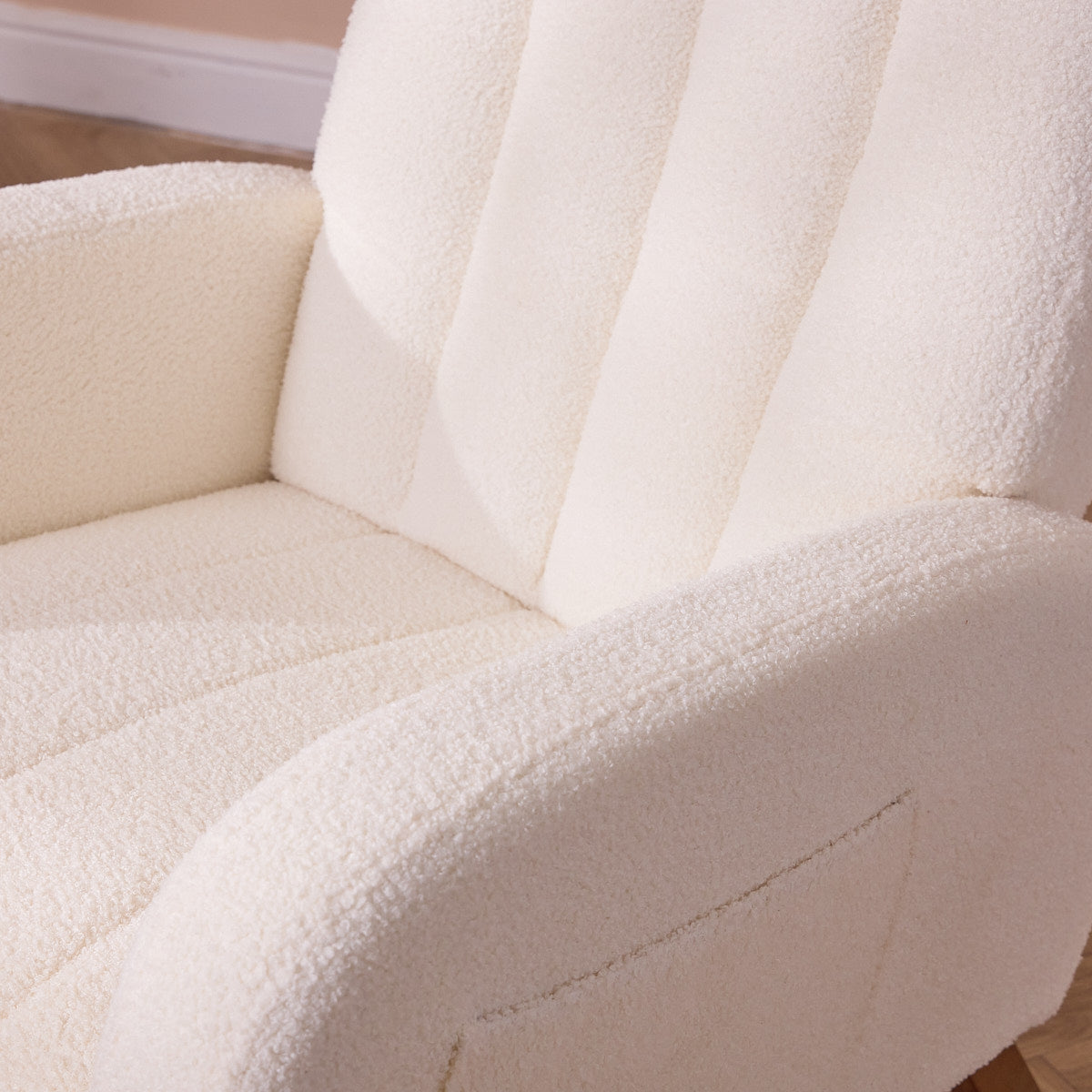 Tutti Bambini Luca Rocking Chair & Storage Footstool - Fresh Cream