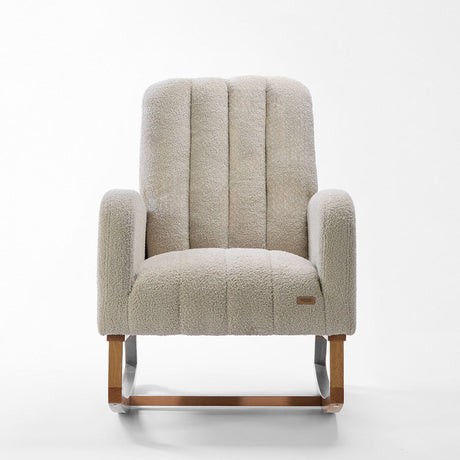 Tutti Bambini Luca Rocking Chair & Storage Footstool - Mushroom