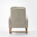 Tutti Bambini Luca Rocking Chair & Storage Footstool - Mushroom
