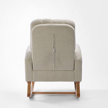Tutti Bambini Luca Rocking Chair & Storage Footstool - Mushroom