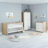 Babymore Luno 3 Piece Room Set - Oak White