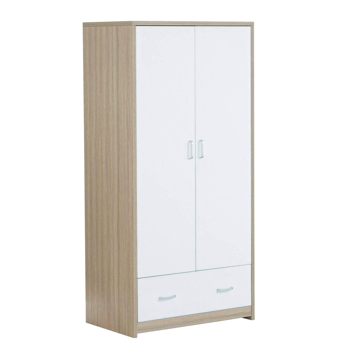 Babymore Luno Veni Wardrobe - White Oak