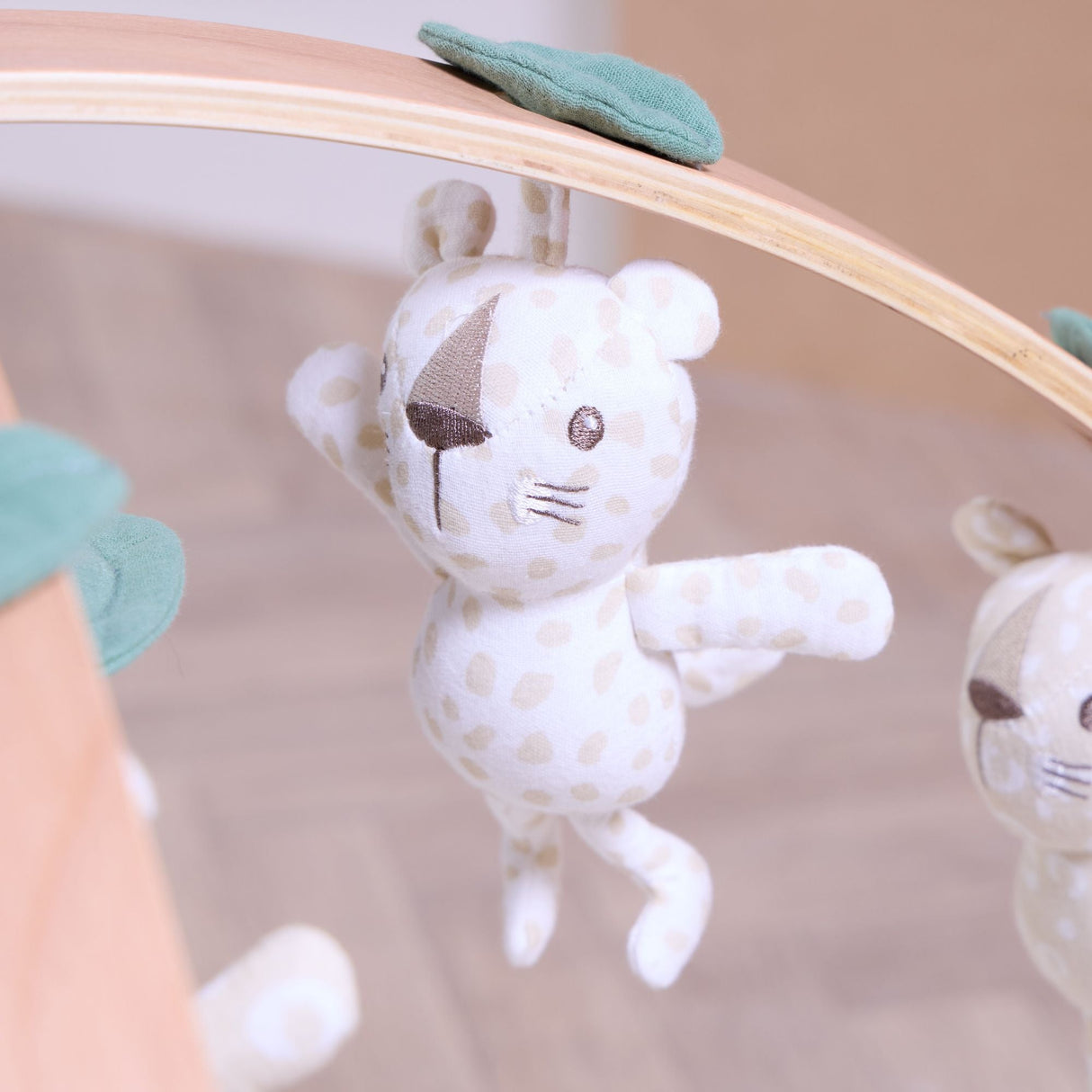 Tutti Bambini Luxury Wood & Muslin Playgym - Love Cats