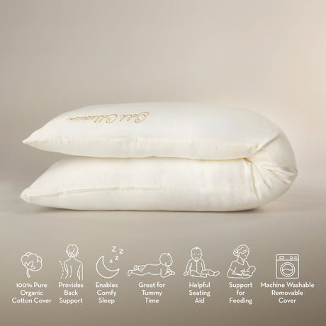 Mother & Baby Organic Cotton 6ft Deluxe Body and Baby Support Pillow