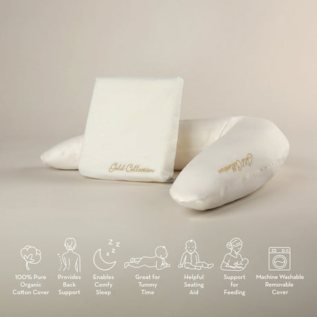 Mother&Baby Organic Cotton Support Pillow and Wedge Set