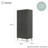 Obaby Maya 3 Piece Room Set - Slate