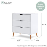 Obaby Maya 2 Piece Room Set - White With Natural
