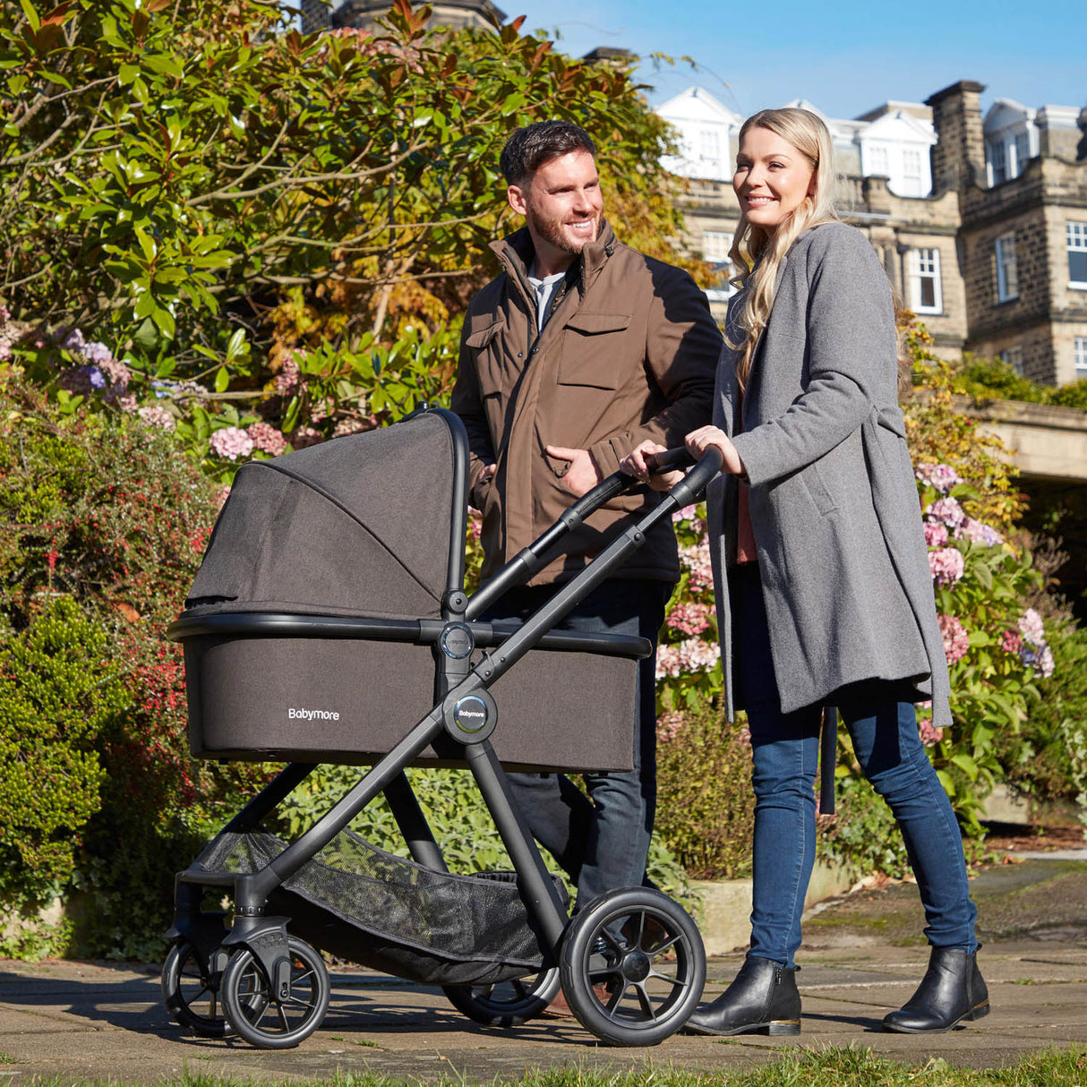 Babymore Memore V2 Pram & Pushchair - Black