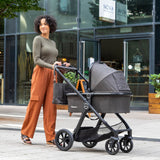 Babymore Memore V2 Pram & Pushchair - Black