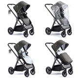 Babymore Memore V2 Pram & Pushchair - Black