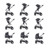 Babymore Memore V2 Pram & Pushchair - Chrome