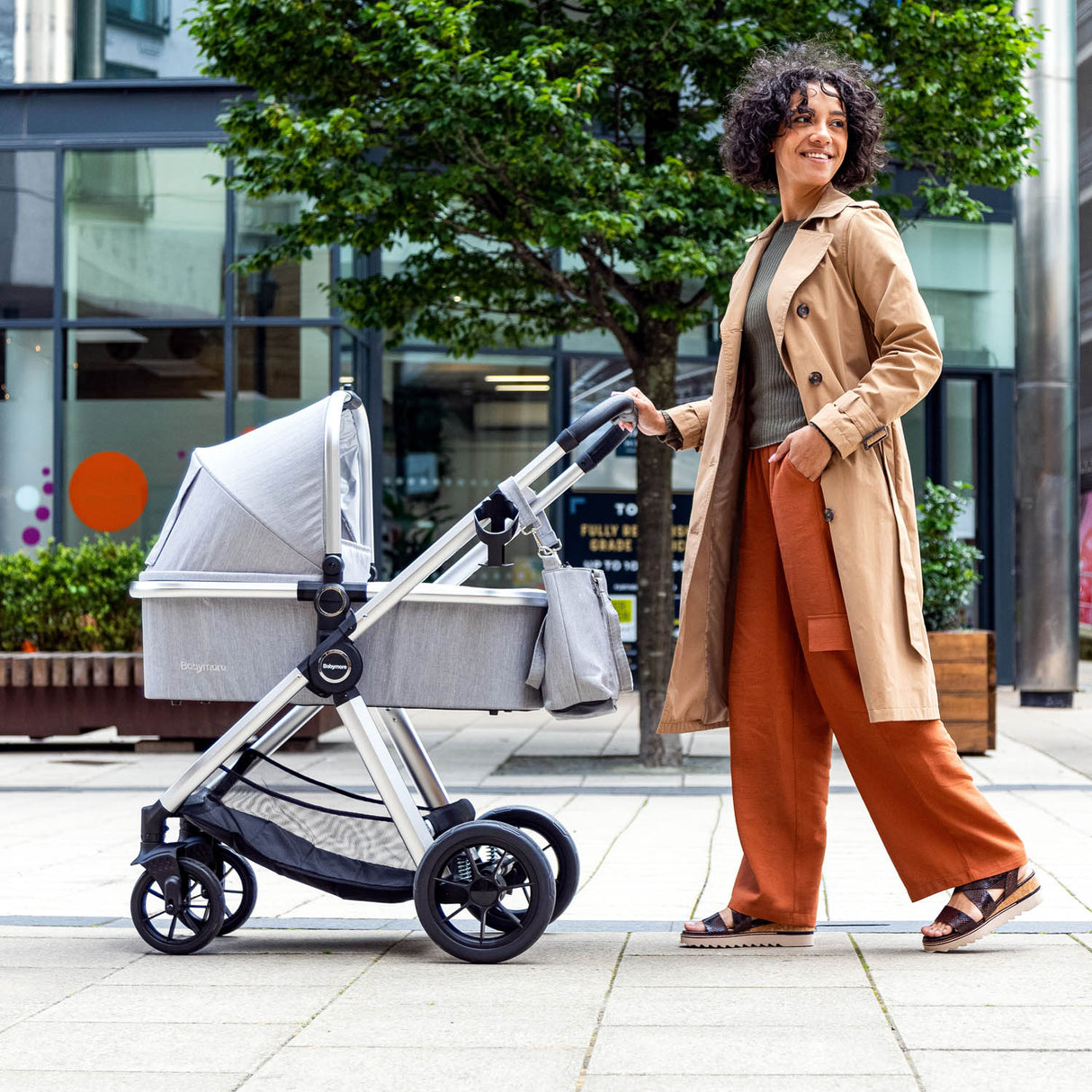 Babymore Memore V2 Pram & Pushchair - Silver