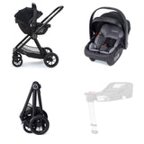 Babymore Memore V2 Travel System + Coco Car Seat - Black
