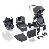 Babymore Memore V2 Travel System + Coco Car Seat - Chrome