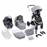 Babymore Memore V2 Travel System + Coco Car Seat - Silver