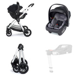 Babymore Memore V2 Travel System + Coco Car Seat - Silver