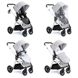 Babymore Memore V2 Travel System + Coco Car Seat - Silver