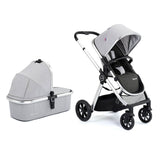 Babymore Memore V2 Travel System + Pecan Car Seat - Silver