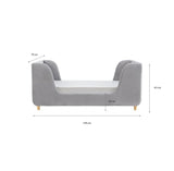 Obaby Lumi Toddler Bed - Velvet Grey