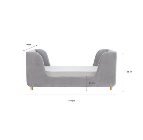 Obaby Lumi Toddler Bed - Dusty Pink