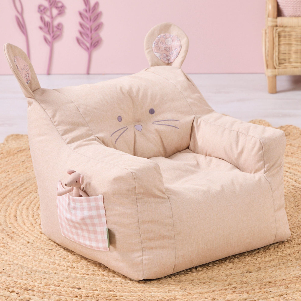 Tutti Bambini Milo Mouse Beanbag Chair - Tiny Tails