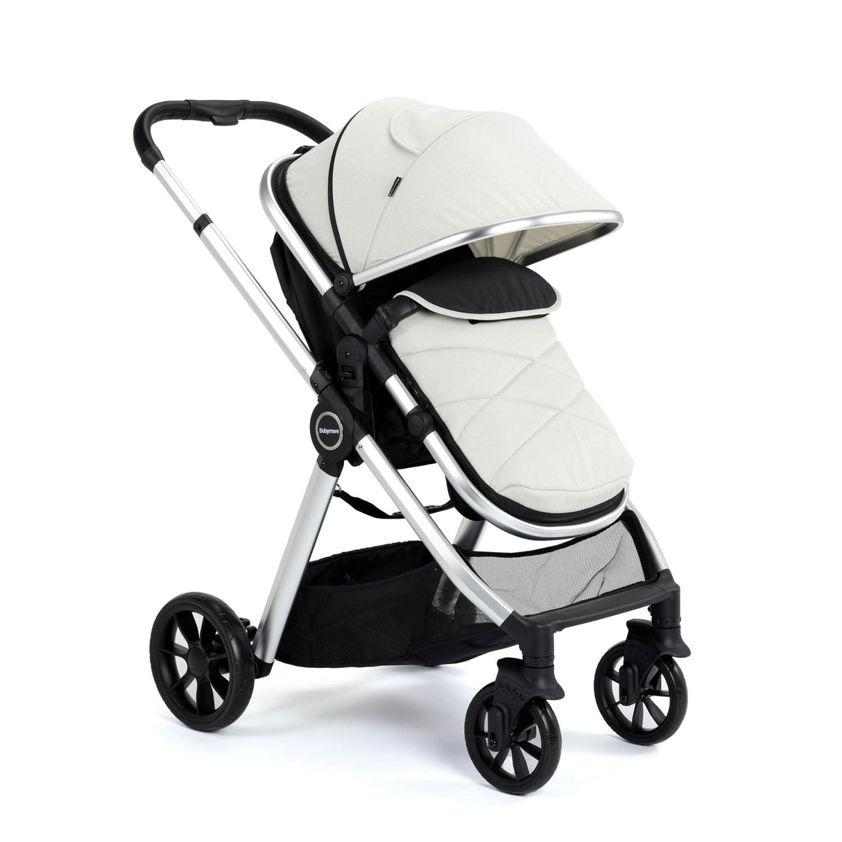 Babymore Mimi Pram & Pushchair - Silver