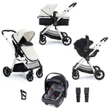 Babymore Mimi Travel System + Coco Car Seat - Silver