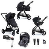 Babymore Mimi Travel System + Coco Car Seat & Base - Black