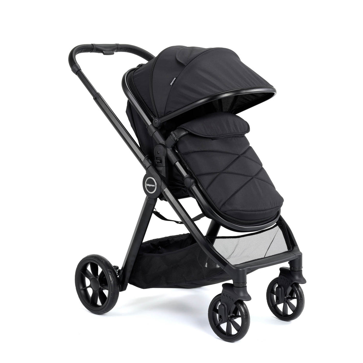 Babymore Mimi Travel System + Coco Car Seat & Base - Black