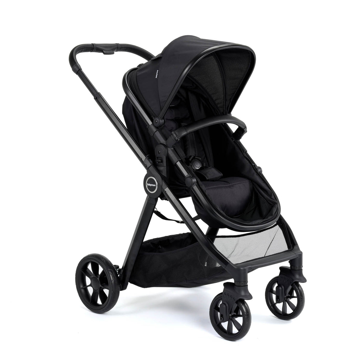 Babymore Mimi Travel System + Pecan Car Seat - Black