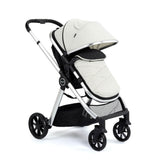 Babymore Mimi Travel System + Pecan Car Seat - Silver