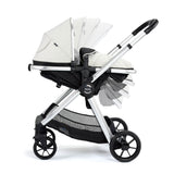Babymore Mimi Travel System + Pecan Car Seat & Base - Silver