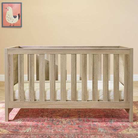Tutti Bambini Modena Nursery Bundle With CoZee Bedside Crib (6 Piece) - Oak