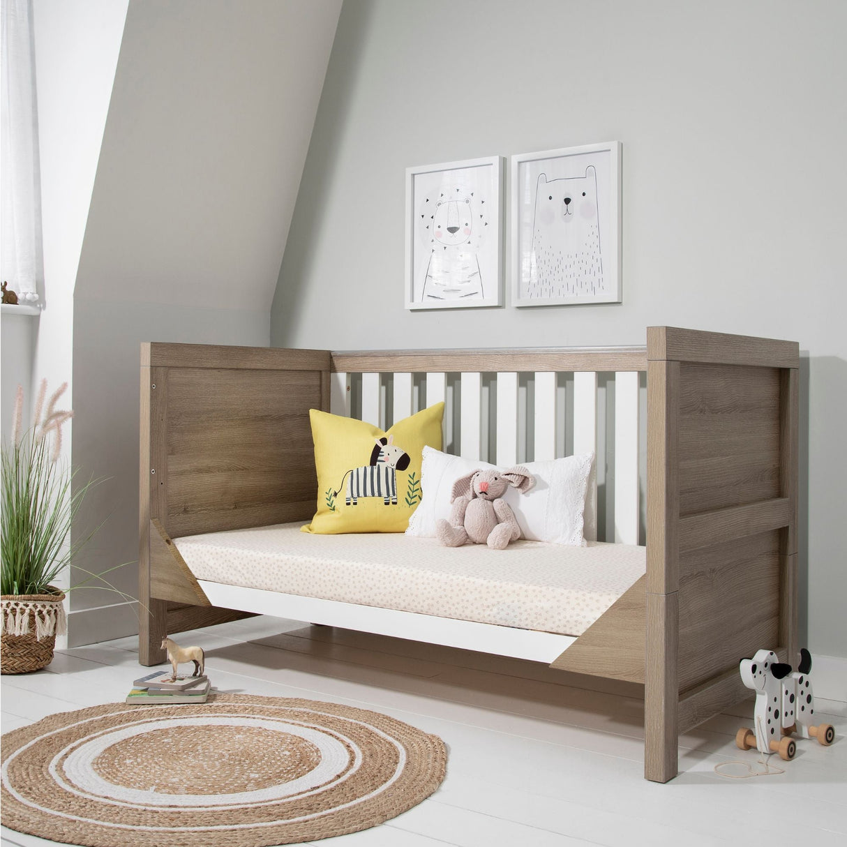Tutti Bambini Modena 3 Piece Room Set - White & Oak
