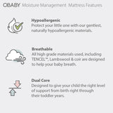 Obaby Moisture Management Mattress -120x60cm