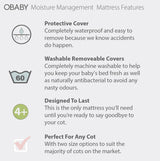 Obaby Moisture Management Mattress -120x60cm