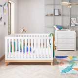 Babymore Mona Mini 2 Piece Nursery Room Set - White