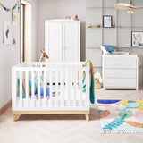 Babymore Mona Mini 3 Piece Universal Room Set - White
