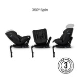 Silver Cross Motion 3 All Size 360 Car Seat - Iconic Black